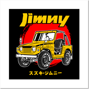 Jimny Classic Yellow Posters and Art